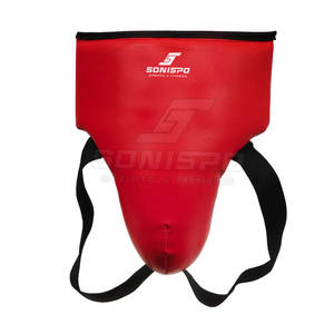 Precio barato, nuevo diseño, protector de ingle, logotipo personalizado, protector de ingle de cuero PU, protector de ingle resistente - Product Image 3