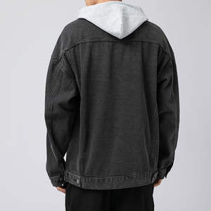 Chaqueta de mezclilla para hombre, bordada, de algodón 100% de alto gramaje, con forro polar, mangas largas, estilo oversize, talla grande, para invierno, al por mayor - Product Image 5