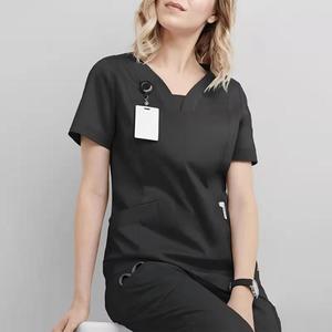 Uniforme Médico Quirúrgico de Manga Corta y Pantalones Jogger OEM, Uniforme de Enfermería Transpirable para Hospital, Uniformes Médicos para Hombres y Mujeres, Conjunto de Enfermera - Product Image 4