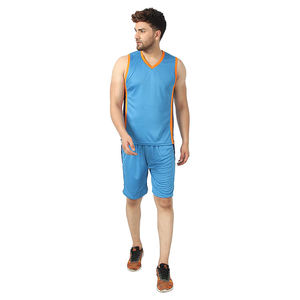 Uniformes deportivos para hombre, ropa de baloncesto sin mangas de poliéster, cómodos, elásticos, novedad - Product Image 1