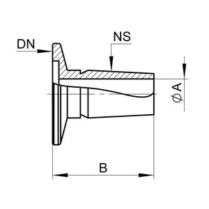 Boquilla de manguera de acero inoxidable Welch Kf16 para equipos de secado de laboratorio - Product Image 1