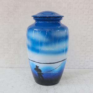 โกศทองเหลืองทำมือสำหรับมนุษย์ขี้เถ้ามือและรูปนกพิราบโกศโลหะสำหรับงานศพของผู้ผลิต - Product Image 3