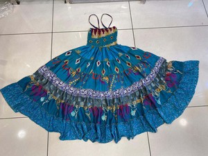 ชุดกระโปรงสองชั้นแบบเย็บต่อกันสไตล์โบฮีเมียนชุดปาร์ตี้เพื่อนเจ้าสาวพิมพ์ลายหรูหราระบายอากาศได้ดี - Product Image 3