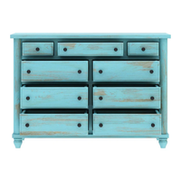 Armoire extensible moderne en bois massif avec tiroirs de rangement, 5 designs personnalisés avec couleur bleu ciel