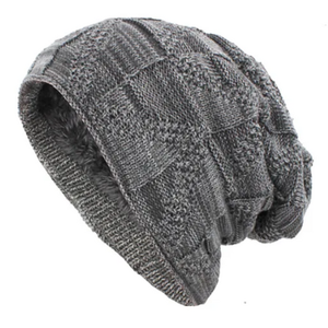 Bonnets d'hiver en tricot léger personnalisés doux au toucher 100% acrylique bonnet vierge laine cachemire élégant unisexe vente en gros bonnets OEM - Product Image 1