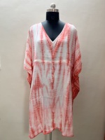 Royaume-Uni en gros de haute qualité cravate teinture cordon réglable femme robe porter caftan plage vacances fête tenue vacances respirant