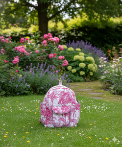 Sac à dos en coton matelassé fait main, imprimé bohème indien, fermeture éclair, sac pour ordinateur portable, doublure en coton biologique, léger, unisexe - Product Image 1