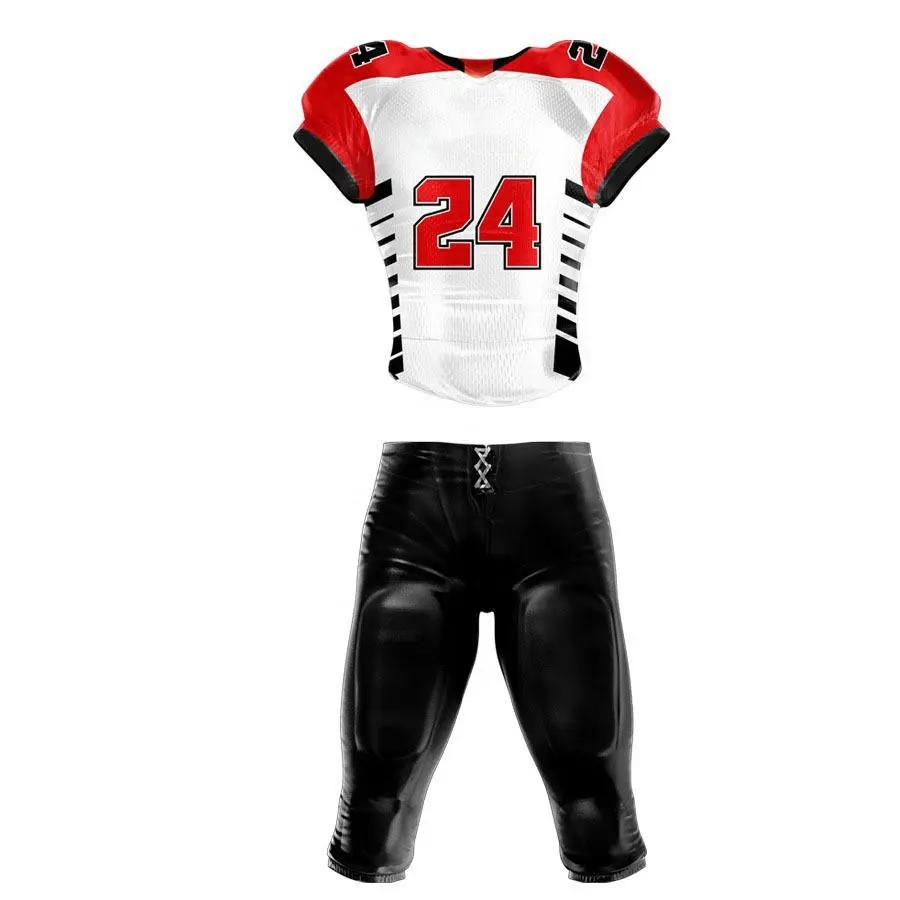 2023 Großhandel Kunden spezifisches Logo American Football Deal Paket Jugend training Tragen Männer Jugend American Football Uniform