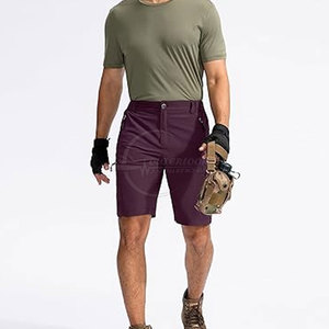 กางเกงขาสั้นผู้ชายไซส์ใหญ่พิเศษสำหรับใช้งานแบบลำลองกางเกงเอวยางยืดทรงหลวมออกแบบได้ตามต้องการ - Product Image 4