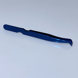Pinzas de Color azul de plasma Pinzas de pestañas de calidad fina de acero inoxidable Pinzas de pestañas de calidad superior rectas y curvas - Product Image 3