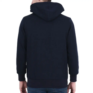 Sweat à capuche zippé pour homme en molleton de coton épais, chaud, doux, coupe ample, style streetwear, fermeture éclair intégrale, logo personnalisé, OEM ODM, commandes en gros - Product Image 3