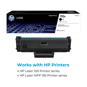 Cartucho de Tóner Láser Original HP 110A Negro (W1112A) con Chip Compatible para Uso en Impresoras - Product Image 3