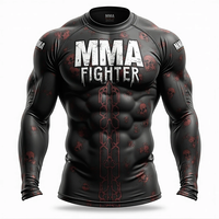 Rashguard BJJ en gros, vêtements de sport MMA, équipement d'entraînement professionnel pour la performance athlétique