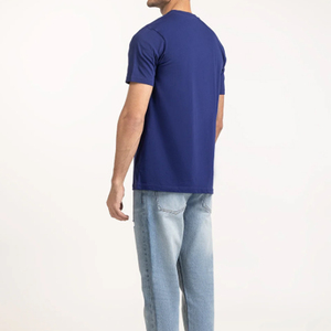 T-shirt pour homme à col rond, coupe classique, manches courtes, 100% coton, logo imprimé sur le devant, respirant, imprimé par transfert thermique - Product Image 4