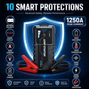 Arrancador de Baterías Portátil para Motocicletas y Camiones C1 OEM ODM, 12V 6000mAh, 300A de Arranque, 600A de Pico, con Luz de Emergencia LED - Product Image 3