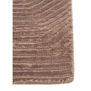 Azalea Beige <b>Brown</b> Hand Knotted <b>Wool</b> Bamboo Silk Rug Geometric Abstract Pattern for Home Hallway Rectangle Shape Aiwb-3061 10mm - Product Image 4