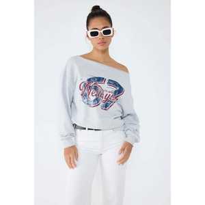 Sudadera Gris Estampada de Nueva York - Product Image 3