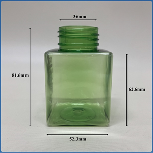 Nuevo verde 150CC 36mm 20g botellas farmacéuticas de PET cuadradas marca Pavico ISO 9001 botella de Medicina de Vietnam certificada para vitaminas - Product Image 2