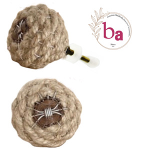 Style industriel corde de jute tissé à la main boutons porte tiroir armoire placard poignée tire cuisine armoire commode chambre appartement - Product Image 1