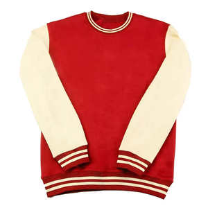 เสื้อสเวตเตอร์ขนแกะลายนูนใส่ได้ทั้งชายและหญิงเสื้อมีฮู้ดผ้าฝรั่งเศสเทอร์รี่สวมหัวคอกลมแบบสวมหัวสำหรับฤดูหนาว - Product Image 4