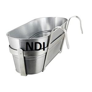 Pot à plantes en étain galvanisé pour la maison, le jardin, la décoration d'hôtel Finition personnalisée Meilleure qualité pour la décoration extérieure et intérieure Lot de deux - Product Image 6