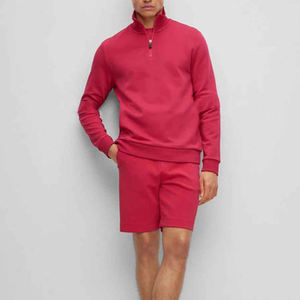 2024 OEM & ODM High Quality <b>Men's</b> Custom Factory <b>Half</b>-Zipper <b>Sweatshirts</b> for <b>Men</b> Cotton Hoodies with Mock Neck <b>Zip</b>-Up - Product Image 3