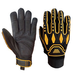 Guantes de Mecánico de Cuero Sintético de Primera Calidad, Antideslizantes, Ignífugos, Transpirables, de Seguridad Industrial, Anti-Accidentes - Product Image 1
