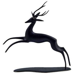 Sculpture en fer haut de gamme d'animaux de la forêt pour des paysages de jardin d'inspiration rustique et une décoration intérieure en métal - Product Image 6