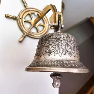 Elegant Antique Brass Golden Temple Bell Outdoor <b>Home</b> <b>Decor</b> <b>Gift</b> Item - Product Image 1