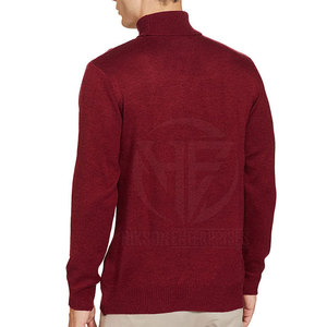 Simple Fashion Pullover Solid Tone High <b>Neck</b> Long Sleeve Top with Flexible Fit <b>Men</b> <b>Turtle</b> <b>Neck</b> Shirt - Product Image 3