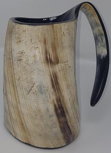 Tazas de cuerno de estilo americano hechas a mano, tazas de cuerno para beber natural Vikingo, regalos para fiestas para fanáticos de Game of Thrones, Ágata - Product Image 4