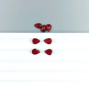 Pierres précieuses naturelles africaines non traitées, rubis taille marquise 5x7mm, perles calibrées, cristal rouge, accessoires de bijouterie, traitées thermiquement - Product Image 3