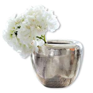 Florero Moderno con Acabado Plateado para Mesa, Decoración del Hogar, Decoración de Bodas, Diseño Abstracto de Metal, Más Vendido - Product Image 6