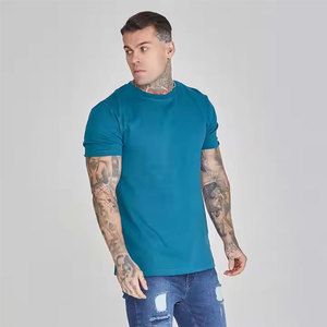 T-shirt 100% coton de qualité supérieure pour hommes, confortable, nouveau design d'été, uni avec logo personnalisé, vêtements de rue d'entraînement très vendus - Product Image 4