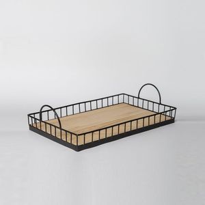 Plateau de service de qualité supérieure en acier inoxydable de haute qualité avec poignées plateau de service pour plateau de décoration de table de maison d'hôtel - Product Image 4
