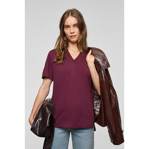 GRIMELANGE ALINE Camiseta de cuello en V profundo 100% algodón orgánico para mujer, ajuste cómodo - Product Image 6