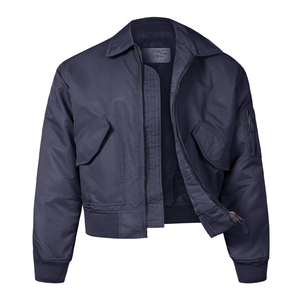Vestes bomber en denim décontractées Vestes bomber matelassées personnalisées pour hommes - Product Image 1