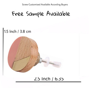 Poignées de boutons d'armoire en bois de résine rose moderne de qualité supérieure pour cuisine chambre salle de bain tiroirs extérieurs armoire-haute qualité - Product Image 3