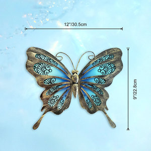 Decoración de Pared Moderna Rústica para Interiores del Hogar, Arte de Pared de Aluminio y Hierro con Diseño de Mariposa, Estilo Islámico Abstracto para Sala de Estar y Restaurantes - Product Image 3