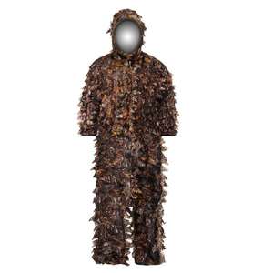 OEM 2026 Outdoor 3D Leafy Ghillie Suit Carbon Polyester Waterproof <b>Lightweight</b> Camouflage Hunting Pants for Men - Product Image 4