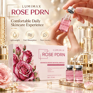 Ampoule d'essence faciale PDRN à la rose, sérum hydratant léger, soin de la peau, fabrication directe usine, étiquette privée OEM, emballage personnalisé - Product Image 6