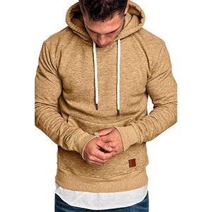 Sweats à capuche personnalisés pour hommes vêtements d'hiver en gros pull-over en éponge française polyester/coton teinté couleurs personnalisées tailles de haute qualité - Product Image 2