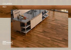 Carreaux de porcelaine en bois de 200x1200mm rouge de pays de conception moderne de luxe avec finition Veerner pour la décoration de bureau et de maison - Product Image 3