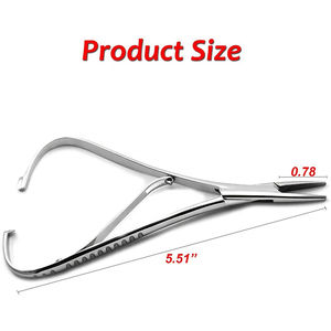 Pince chirurgicale orthodontique professionnelle, porte-aiguilles Mathieu dentaire, forceps en acier inoxydable, porte-aiguilles dentaire pour ligature - Product Image 2