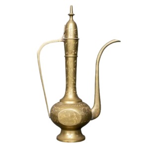 Aftaba árabe de latón con acabado en relieve, cafetera árabe hecha en la India, superventas - Product Image 4
