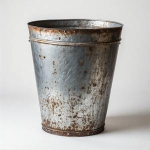 Jardinière en zinc patiné HeritageBloom pour usage intérieur/extérieur pour la maison jardin Pot de fleur en métal antique pour usage décoratif - Product Image 3