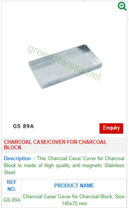Steel Charcoal Block GS 89A-01 Case/Cover for Jewelry <b>Engraving</b> <b>Tools</b> & Equipment - Product Image 2