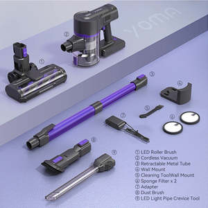 350W เครื่องดูดฝุ่นแบบแท่งไร้สายสีน้ำเงินทรงพลัง - Product Image 1