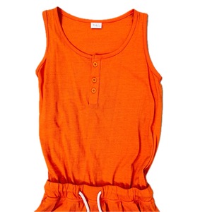 Ensemble de pyjama pour femmes, style luxueux, 100% coton, col rabattu, fermeture à cordon, manches courtes, imprimé lettres uni, toutes saisons - Product Image 2