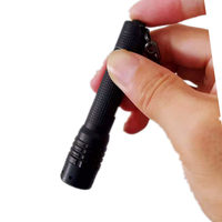 Mini lampe de poche ultra lumineuse Zoomable Petite poche légère 100 Lumens vendue bien sur les marchés de l'UE avec un porte-clés suspendu
